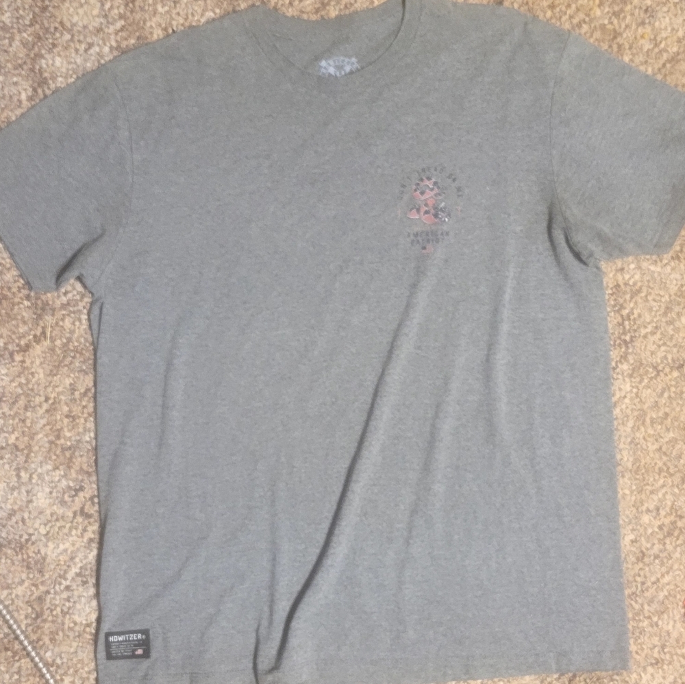 Like New Men's XL Gray Howitzer T-shirt Don't Tread on Me Rattlesnake American